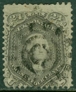 EDW1949SELL : USA 1868 Scott #99 Used. Fresh & Sound. PSAG Cert. Cat $1,600.00.