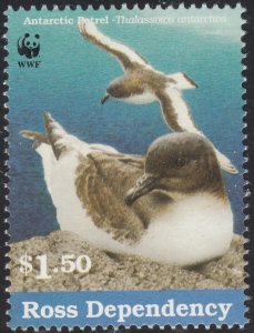 Ross Dependency 1997 MNH Sc L47 $1.50 Antarctic petrel WWF