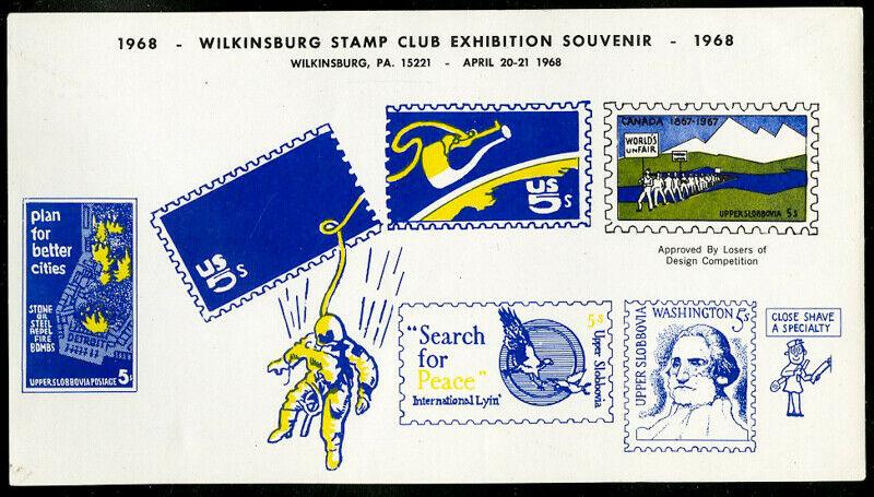 US Stamps Mr Zip 1968 Wilkinsburg Club S/S Space reproduction +