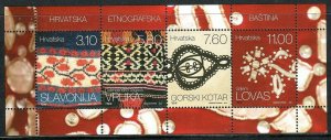 210 CROATIA 2014 - CROATIAN ETHNOGRAPHIC HERITAGE - MNH SET