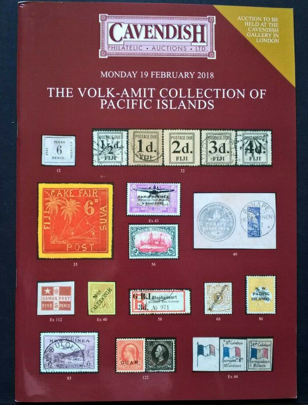 Auction Catalogue VOLK-AMIT PACIFIC ISLANDS Stamps Covers