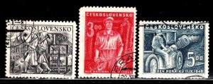 Czechoslovakia # 394-96 ~ Cplt Set of 3 ~ Used