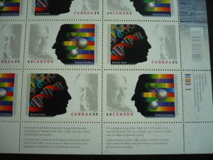 Stamps - Canada - Scott# 2061-2062 - Mint Never Hinged Pane of 16 Stamps