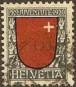 Switzerland - # B15 -Used- 1920 -Schwyz- 71/2c- SCV-11.50