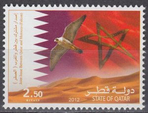 QATAR STATE SET MOROCCO AND QATAR FLAGS MNH