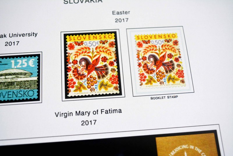 COLOR PRINTED SLOVAKIA 1939-2010 + 2011-2020 STAMP ALBUM PAGES (136 ill. pages)