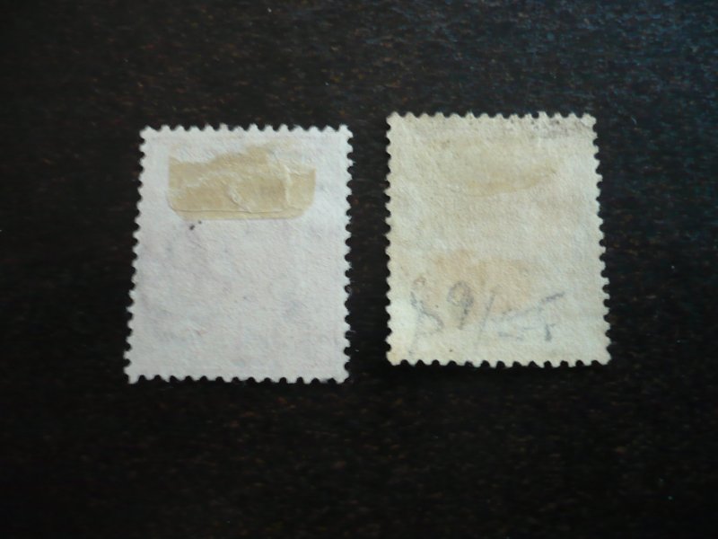 Stamps - St. Lucia - Scott# 65,69 - Used Part Set of 2 Stamps