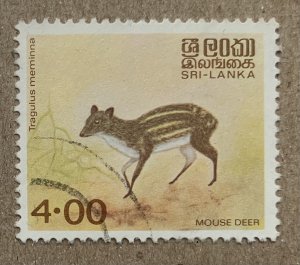 Sri Lanka 1982 4r Mouse Deer, used. Scott 730, CV $0.40. SG 782