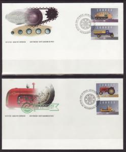 Canada 1552a-f Vehicles 1995 S/3 U/A FDC