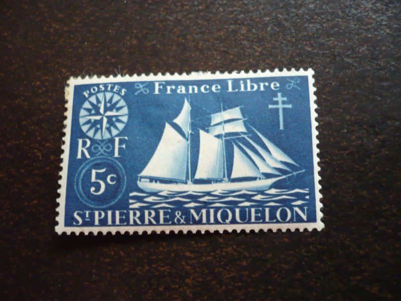 Stamps - St. Pierre & Miquelon - Scott# 300- Mint Hinged Part Set of 1 Stamp