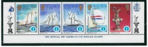 Solomon Is 570a-e MNH 1986 America's Cup (ap8537)