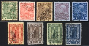 Austria Turkey 1908 #46-54 used