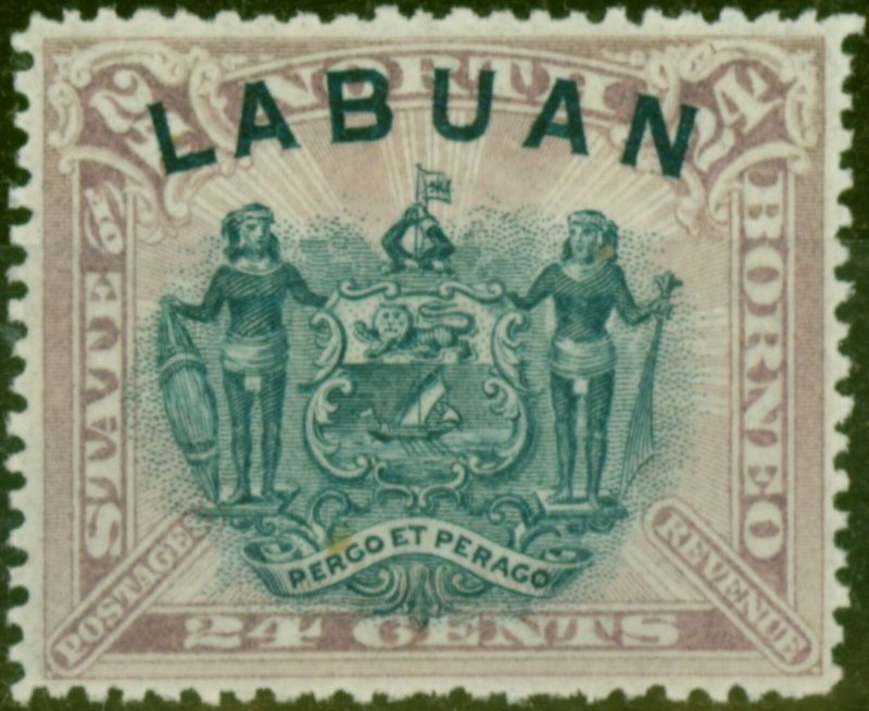 Labuan 1894 24c Pale Mauve SG73 Fine Mtd Mint 