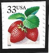 US #3305, Strawberry, M-NH*-