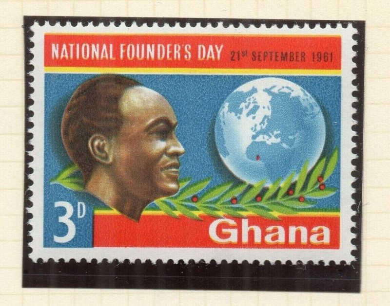Ghana 1961 Early Issue Fine Mint Hinged 3d. NW-167809