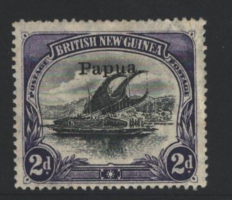 Papua New Guinea Sc#21 MH - pencil on reverse