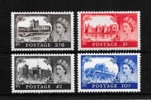 GB QEII, SG759-762 1967 Castle Set (No Wmk) SUPERB UNMOUNTED MINT