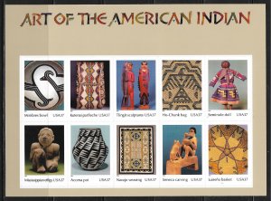 Scott #3873 - Art of the American Indian - Pane of 10 VF NH (FACE VALUE $3.70)