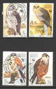 Malta Sc# 779-782 Used 1991 4c-10c Birds of Prey