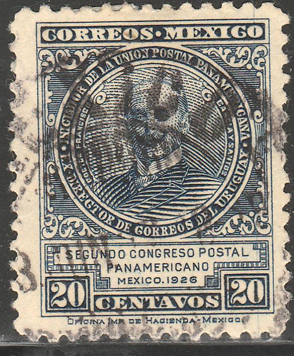 MEXICO 662, 20cents POSTAL CONGRESS. USED (960)