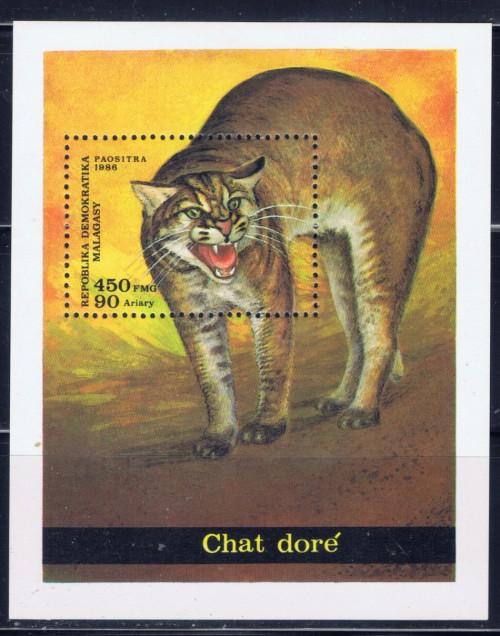 Malagasy 768 NH 1986 Wild Cat S/S 