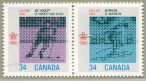 1112a Canada 34c Olympic Winter Games, MNH pair