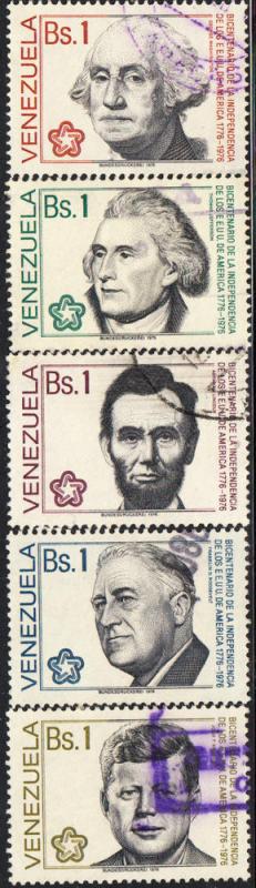 Venezuela #1151-1155 Used  