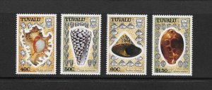 SHELLS - TUVALU #562-5 MNH