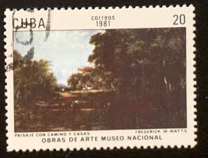 CUBA Sc# 2383 NATIONAL MUSEUM PAINTINGS art artwork  20c 1981 used cto