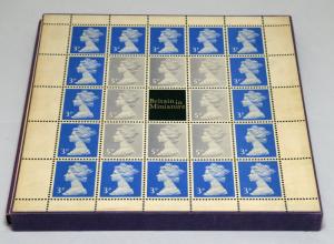 Great Britain In Miniature Stamp Postage Collection Album UK LONDON 1972 MINT LH