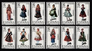 Spain 1969 Provincial Costumes, Set [Mint]