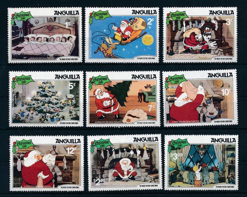 [22100] Anguilla 1981 Disney Night before Christmas Santa Clause Sleigh MNH