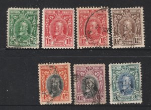 Southarn Rhodesia a small mainly used lot of KGV 0.5d to 5/-