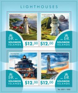 SOLOMON ISLANDS 2015 SHEET LIGHTHOUSES slm15407a