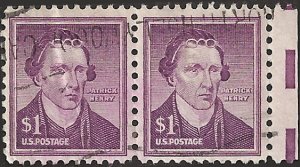 # 1052 USED PAIR WET PRINT PATRICK HENRY