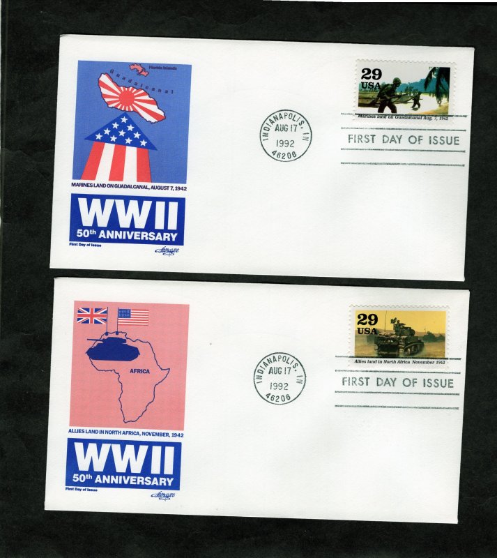 2697a-j WWII, FDC set/10 Artmaster