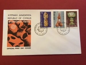 Cyprus First Day Cover Europa   1976 Stamp Cover R43014