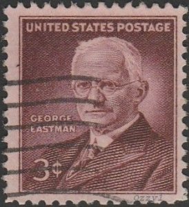 USA #1062 1954  3c George Eastman USED-Fine-H.