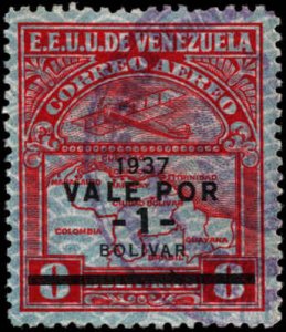 Venezula #C43, Incomplete Set, 1937, Used