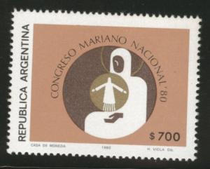 Argentina Scott 1284 MNH** 1980 Madonna Marian Congres stamp