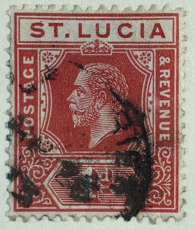 AlexStamps ST. LUCIA #65 XF Used 