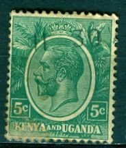 Kenya Uganda & Tanzania; 1927: Sc. # 20: O/Used Single Stamp