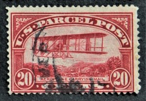 US Sc# Q8 Used Parcel Post Missing Perf UR