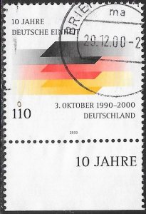 Germany 2102 Used - Tenth Anniversary of Reunification of Germany - SON