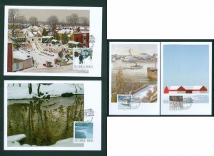 Sweden. Maximum Card 2006. Complete Set 4 Card. Winter In Art.