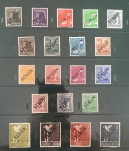 Berlin 1948 - Black overprint - Michel#1/20 MNH (Mint never hinged) SW#1/20