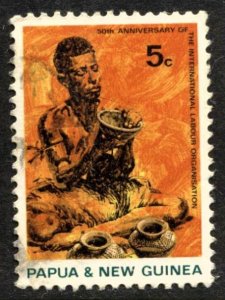 STAMP STATION PERTH Papua New Guinea #291 Potter - Used