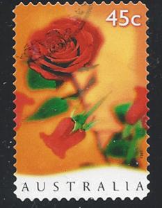 Australia  SG 1666 perf 11½ Used self adhesive  valentines day 1997