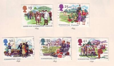 Great Britain  Sc 1572-6 1994 Summer Events stamps used