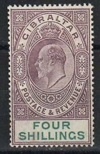 Gibraltar Stamp 46  - King Edward VII